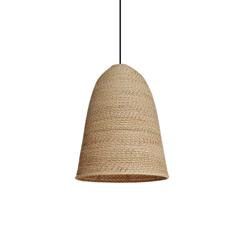 Big Sur Coastal Interior Design  Rattan Pendant Light