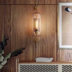 MILANA Clear Glass Shade Sconce Wall