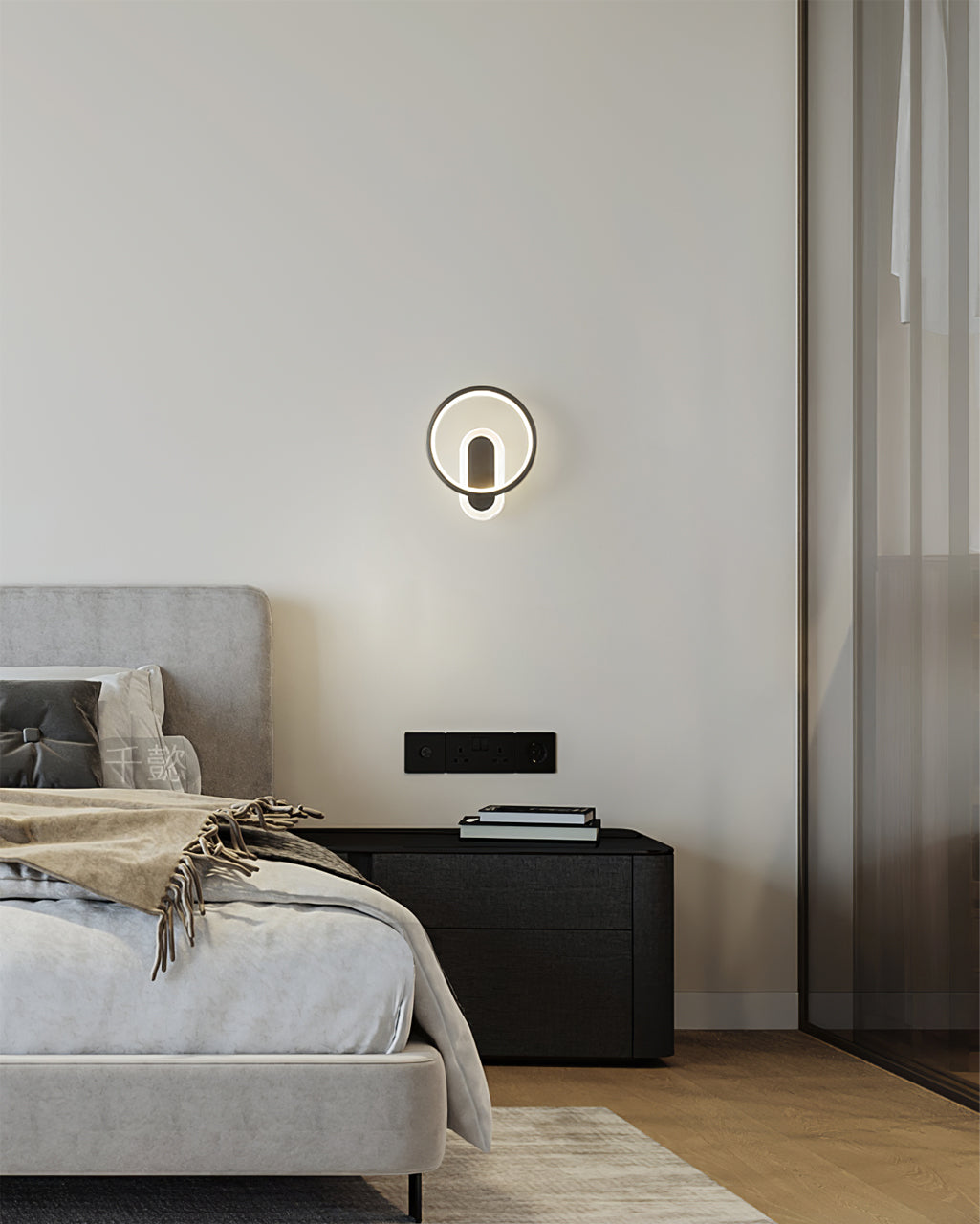 Round Brass Wall Light