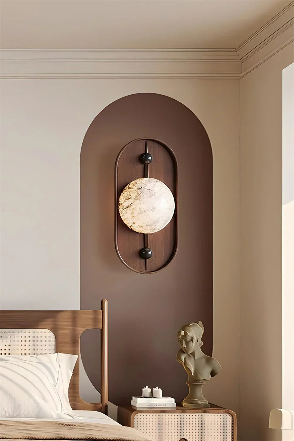 Alabaster Bezel Wall Lamp