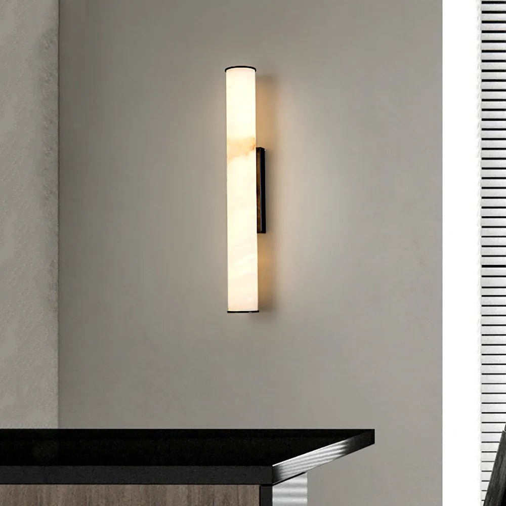 Alabaster Callisto Cylindrical Wall Lamp