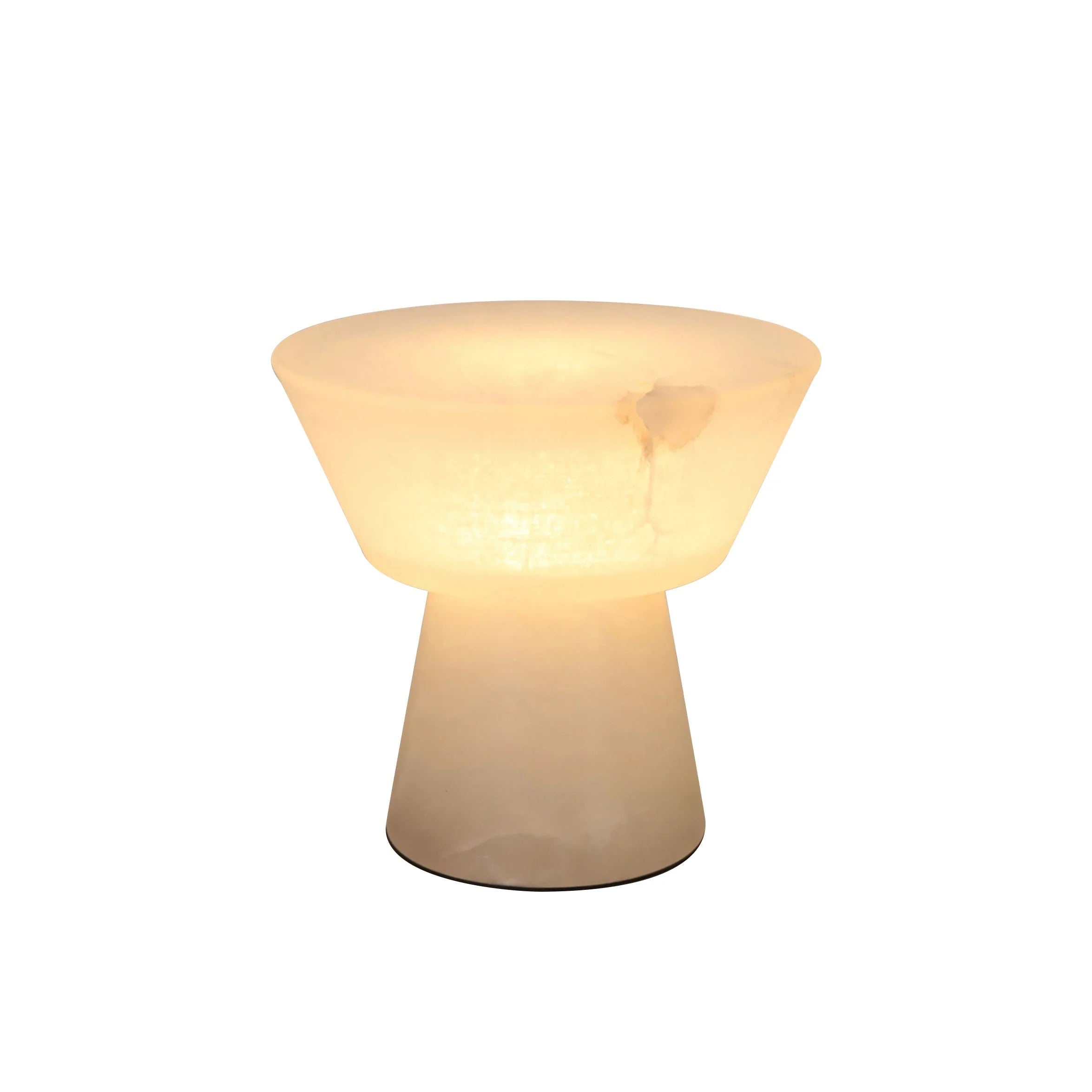 Alabaster Conical Table Lamp