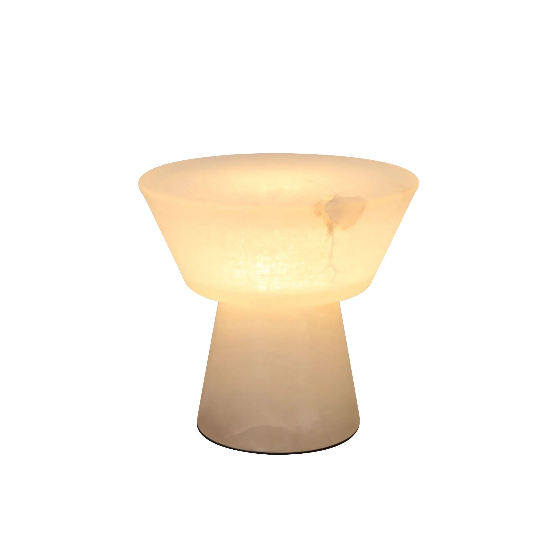 Alabaster Conical Table Lamp