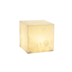 Alabaster Cubic Table Lamp