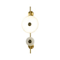 Alabaster Eclipse Round Wall Light