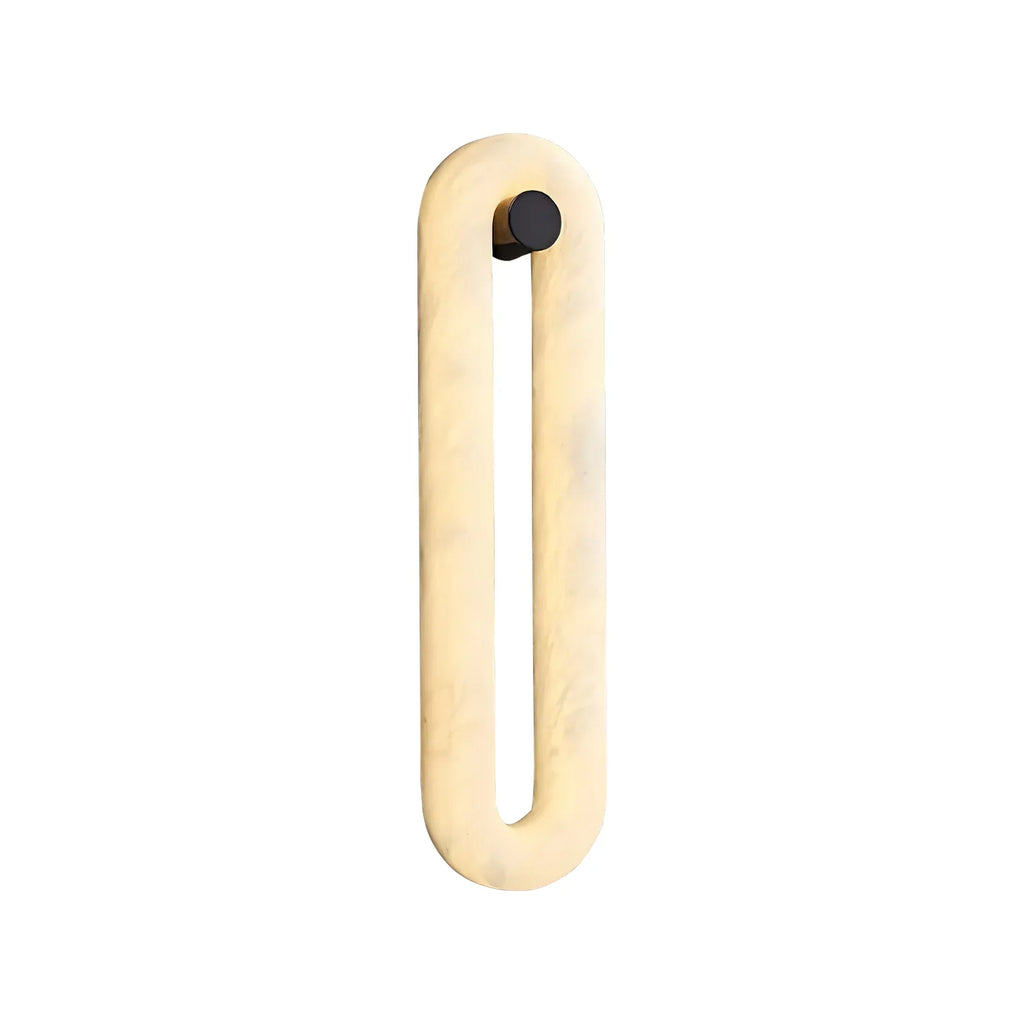 Alabaster Fader Elliptical Wall Lamp