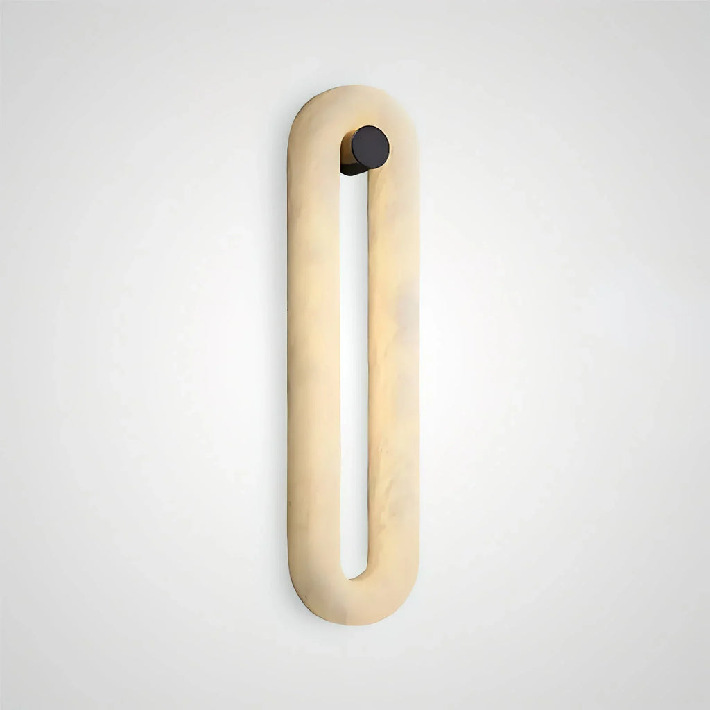 Alabaster Fader Elliptical Wall Lamp