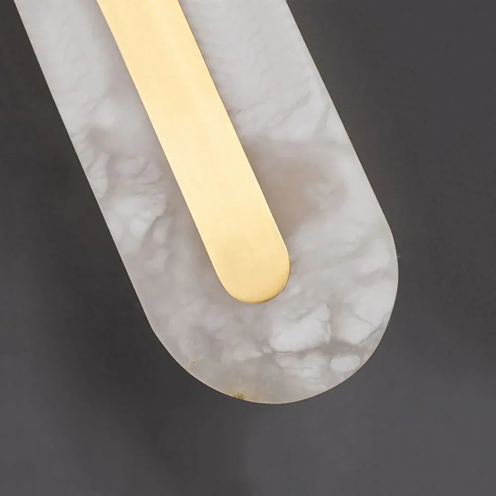 Alabaster Oval Wall Light