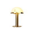 Alabaster Hemispherical Elegance Table Lamp