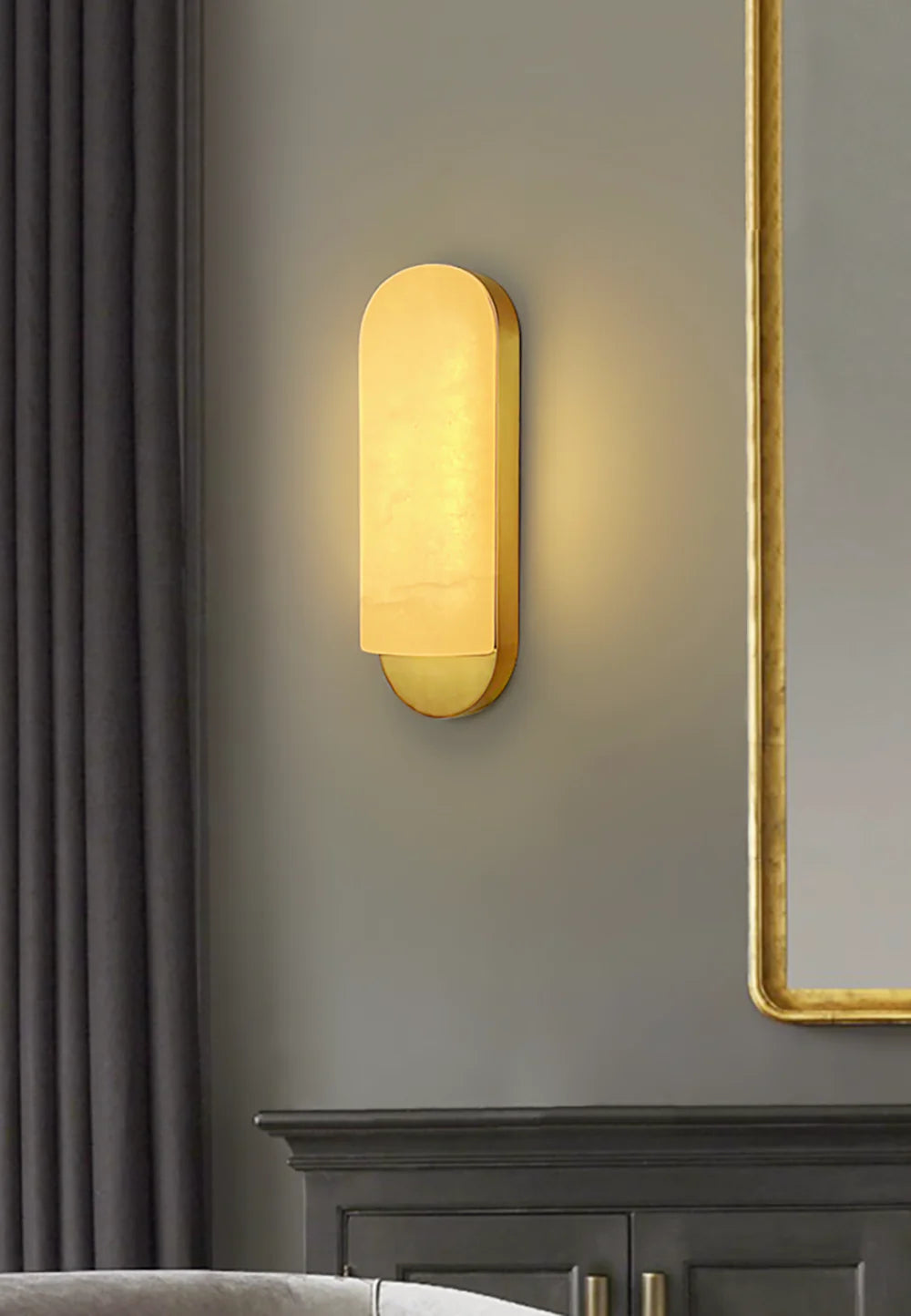 Alabaster Long Strip Wall Lamp