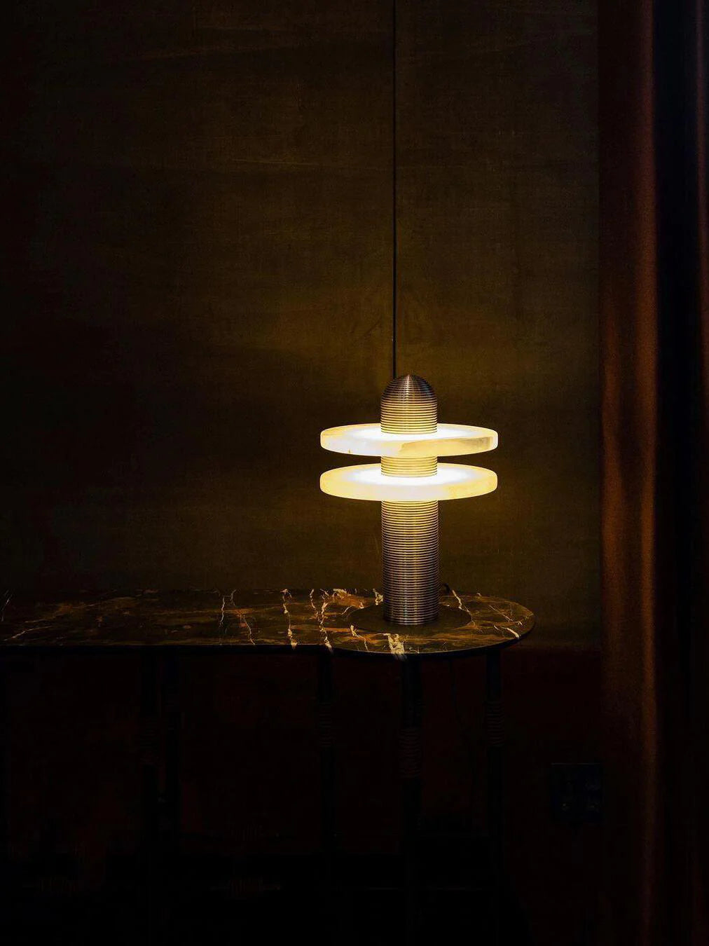 Alabaster Median Table Lamp