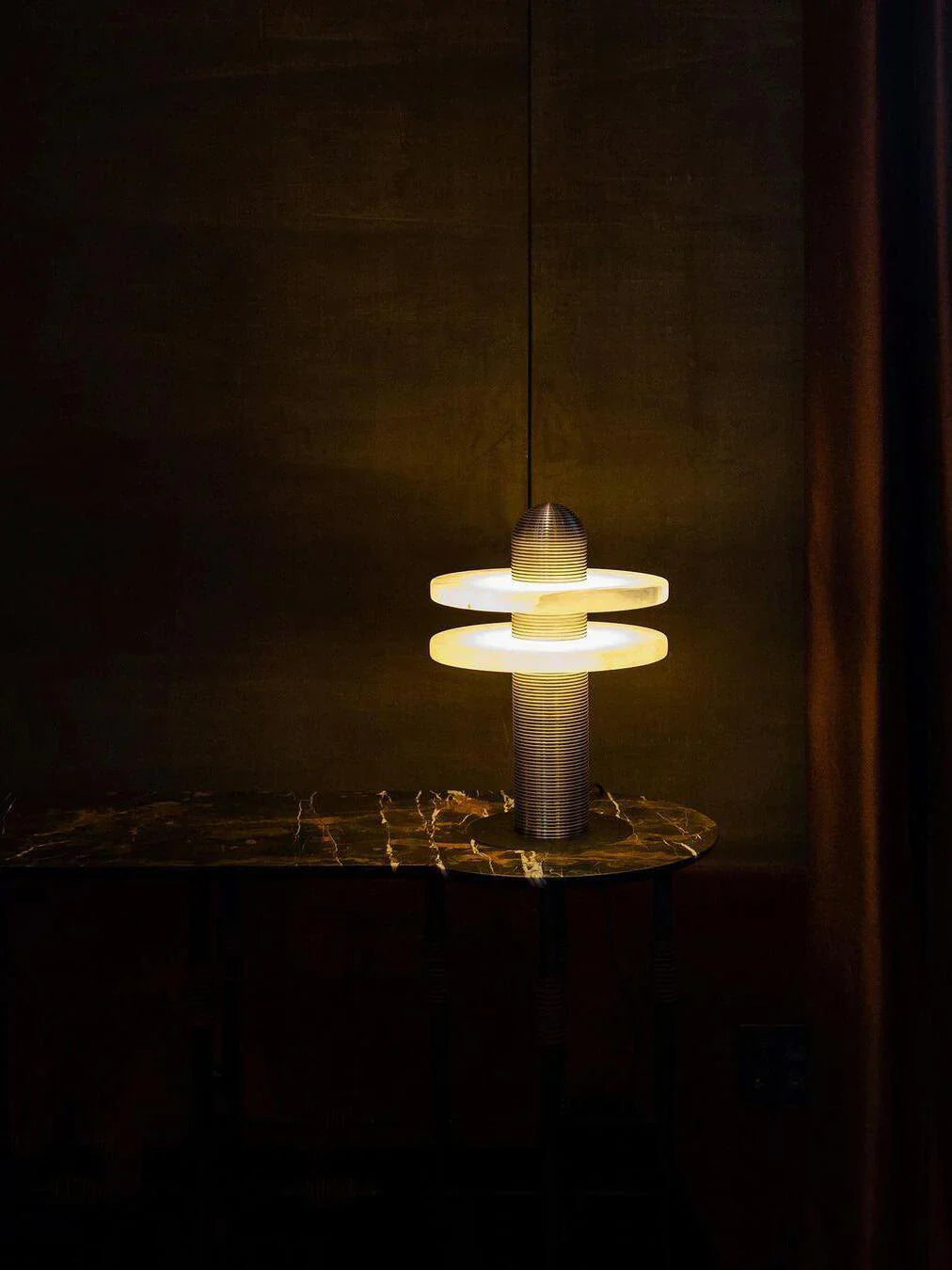 Alabaster Median Table Lamp