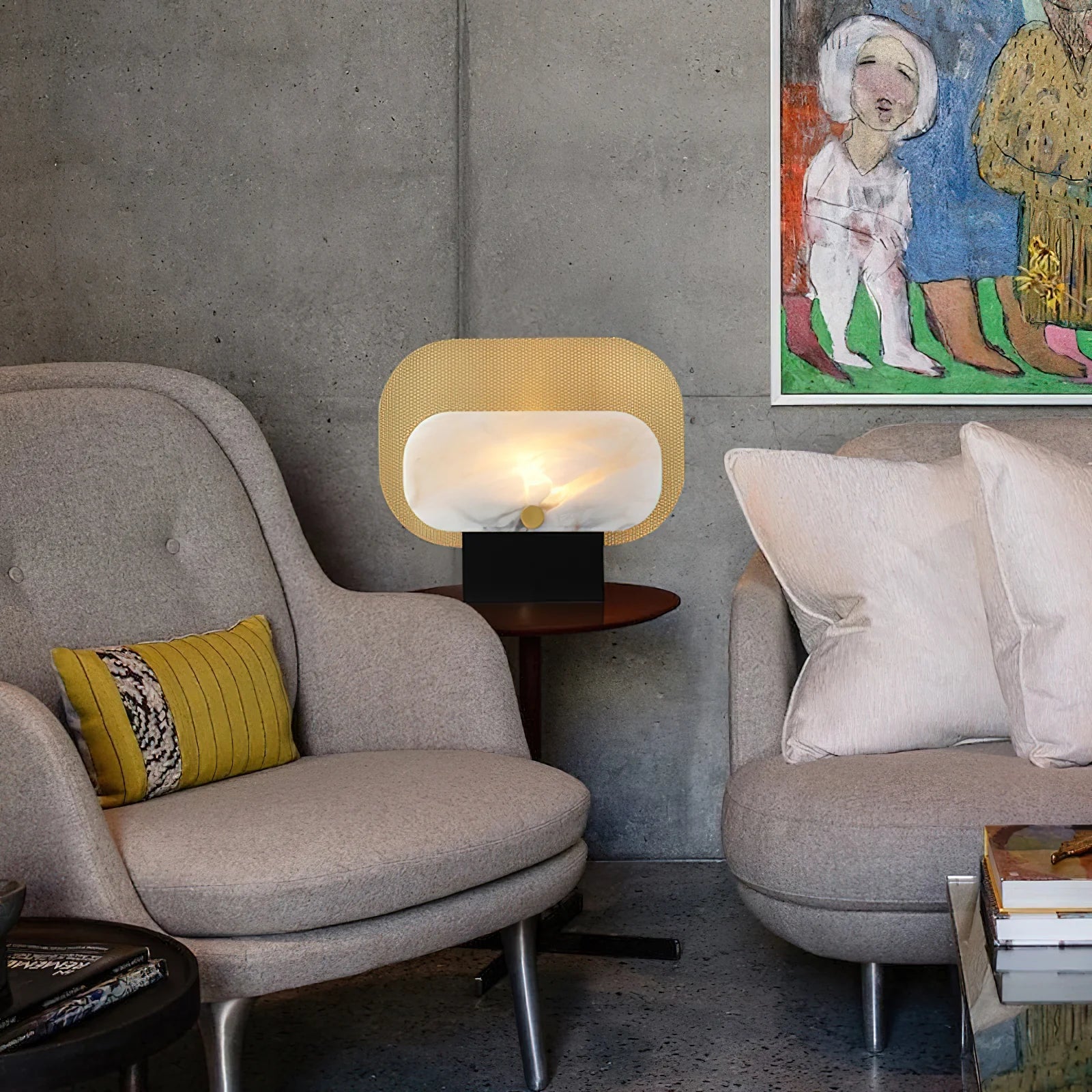 Alabaster Modern Altai Table Lamp