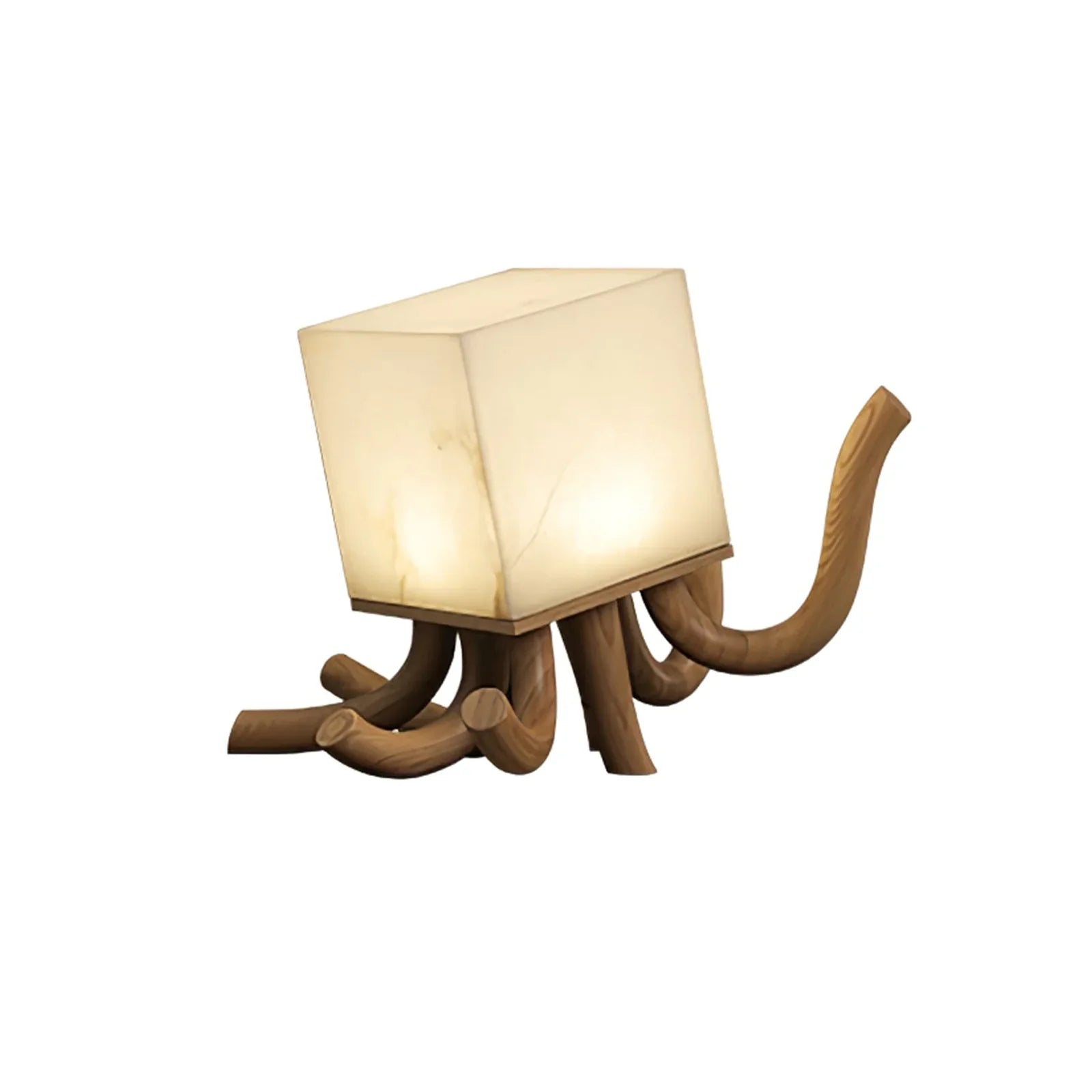 Alabaster Octavia Sculpture Table Lamp