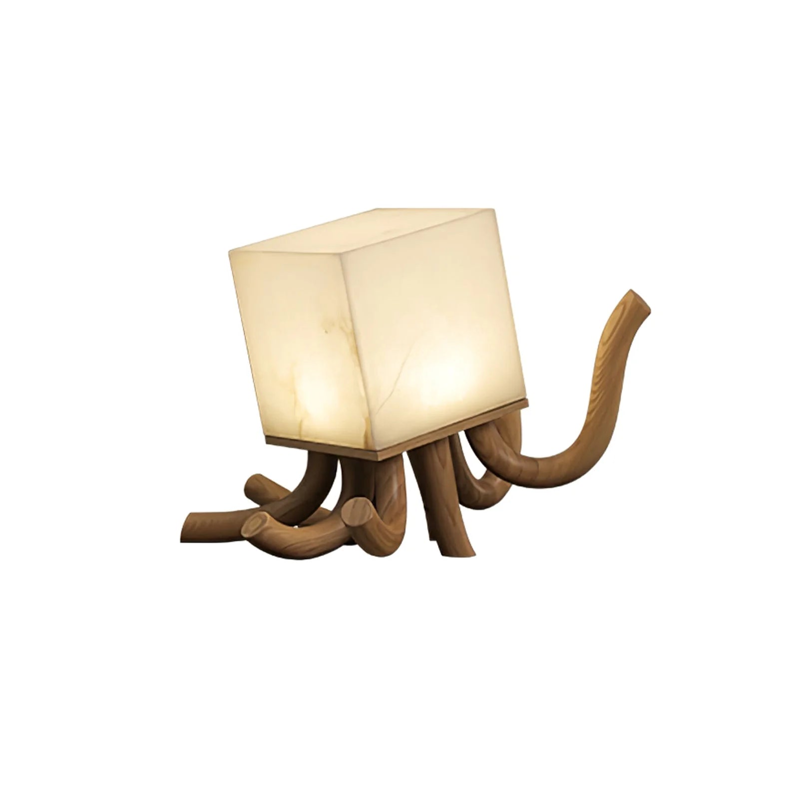 Alabaster Octavia Sculpture Table Lamp