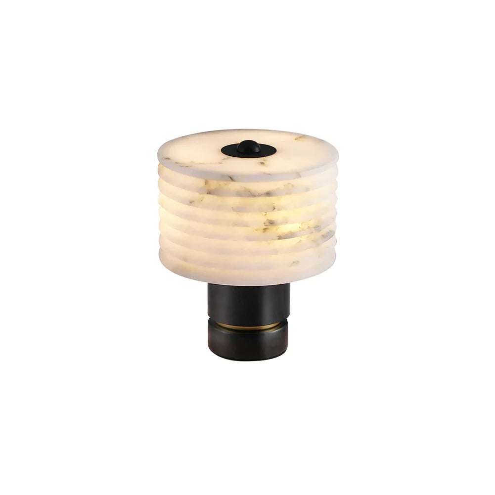 Alabaster Outela Brass Table Lamp