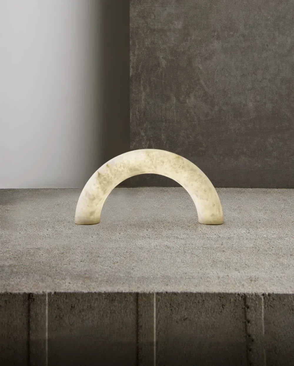 Alabaster Piped Table Lamp