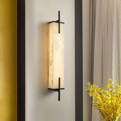 Alabaster Rectangle Calliope Wall Sconce