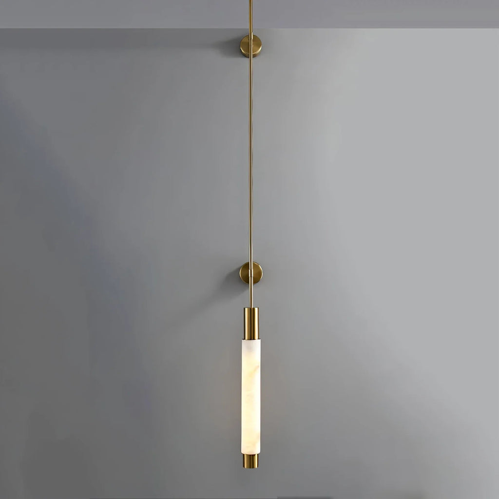 Alabaster Verita Column Wall Sconce