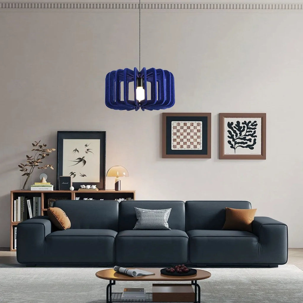 Column Shaped Birdcage Acoustic Pendant Light