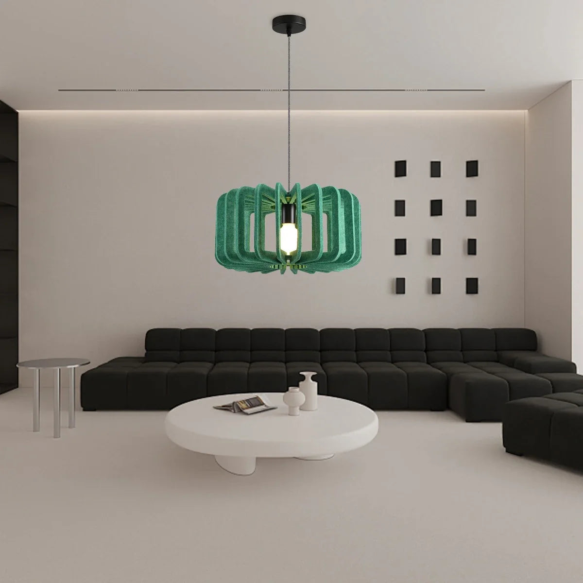 Column Shaped Birdcage Acoustic Pendant Light