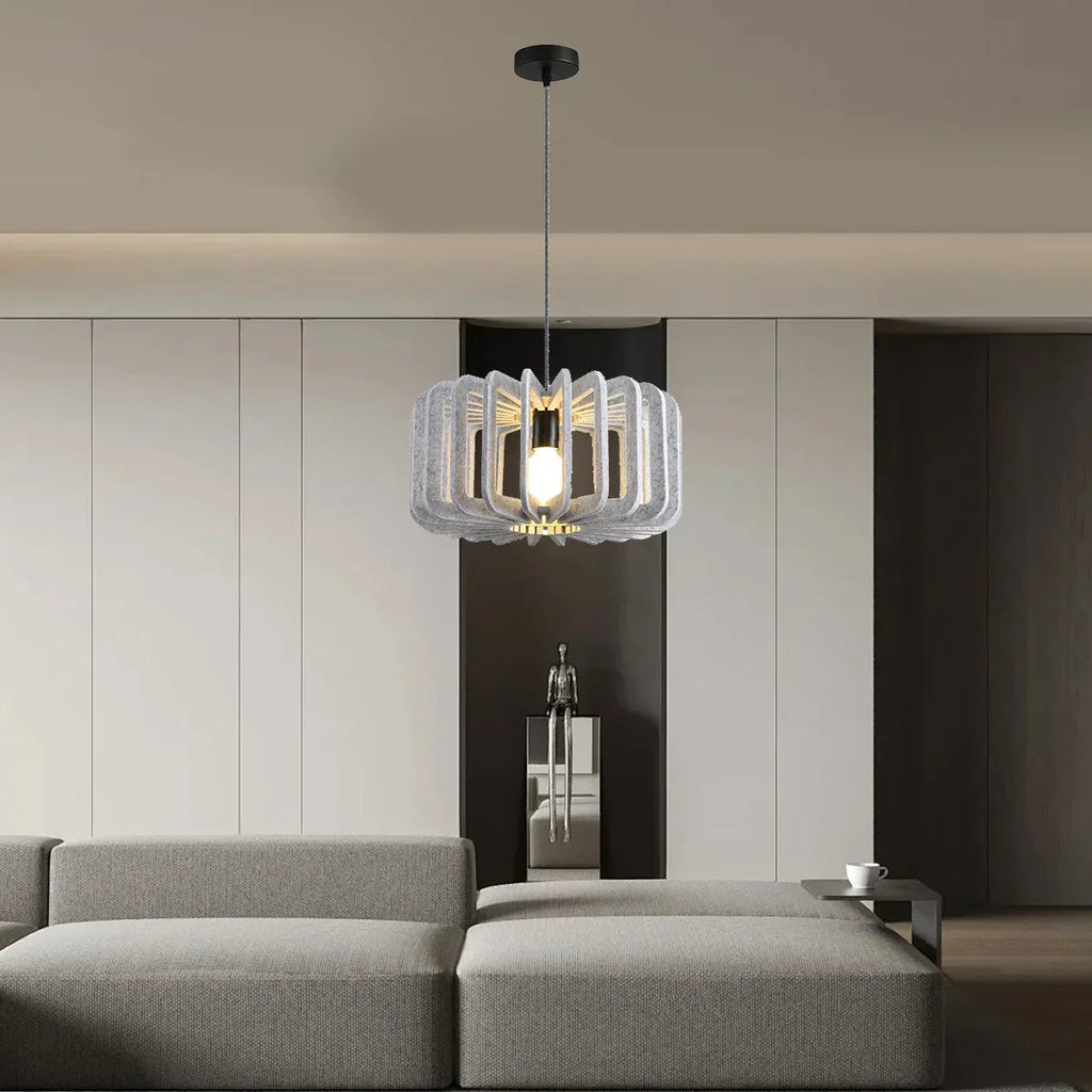 Column Shaped Birdcage Acoustic Pendant Light