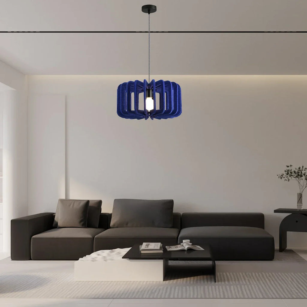 Column Shaped Birdcage Acoustic Pendant Light