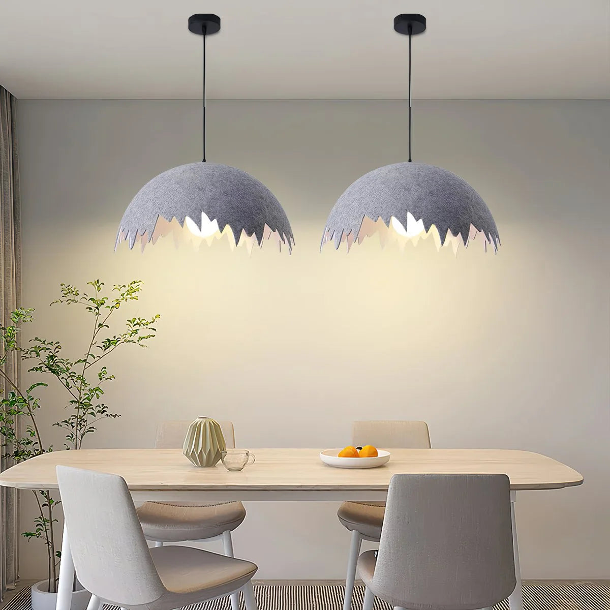 Eggshell Acoustic Pendent Light for Office