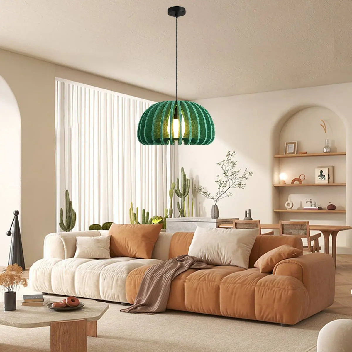 Half Circle Ball Birdcage Acoustic Pendant Light
