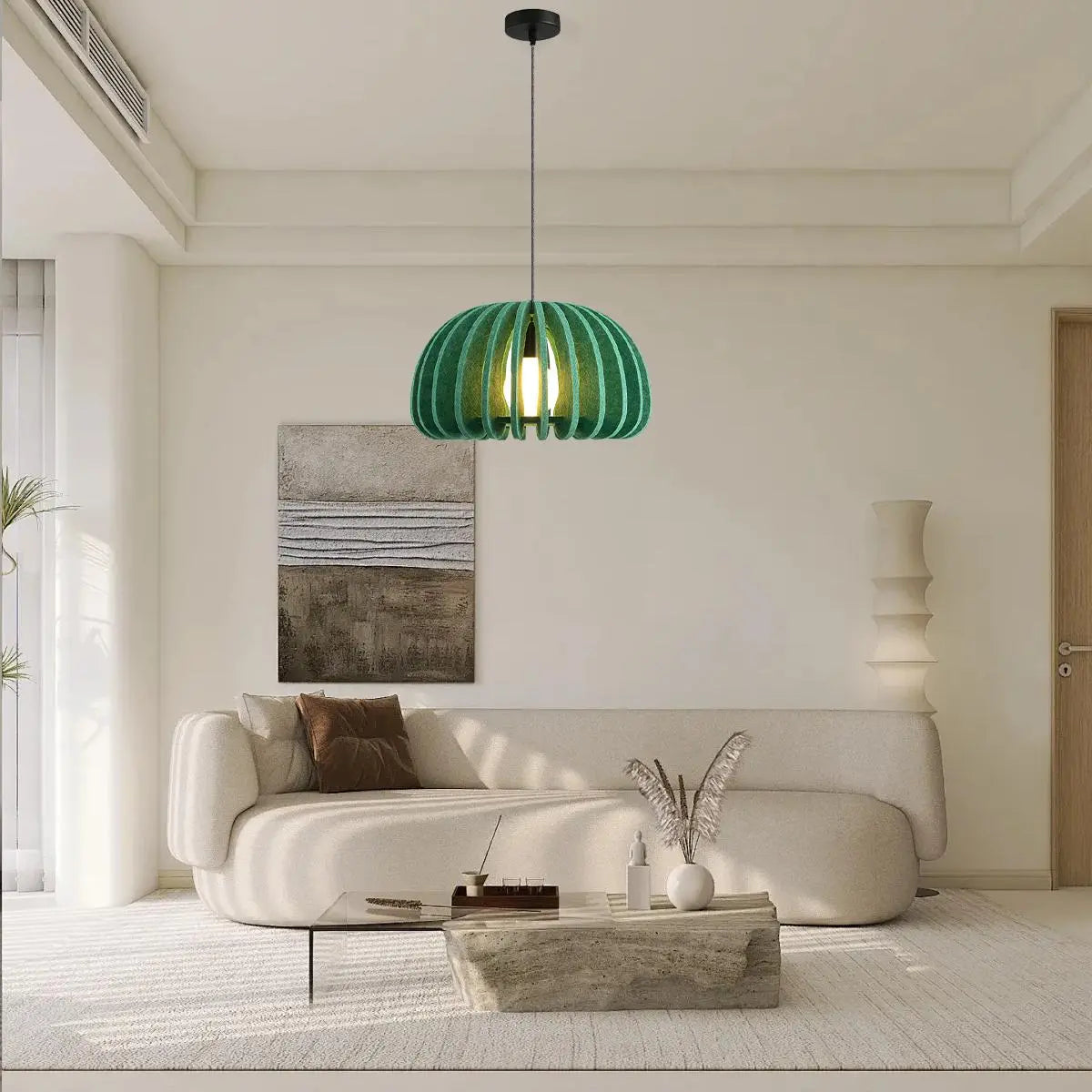 Half Circle Ball Birdcage Acoustic Pendant Light