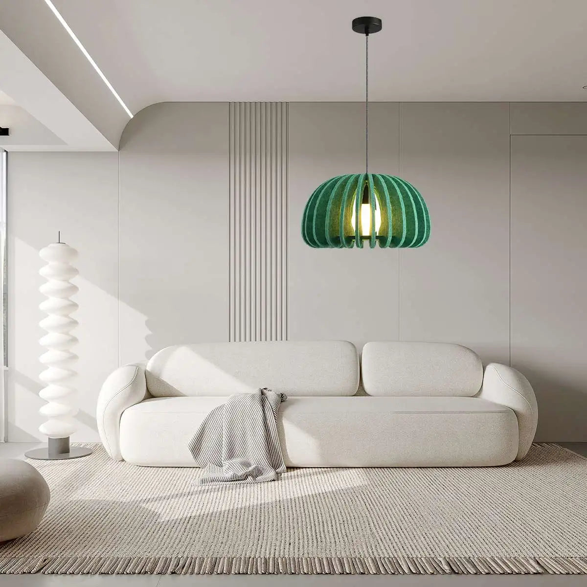 Half Circle Ball Birdcage Acoustic Pendant Light