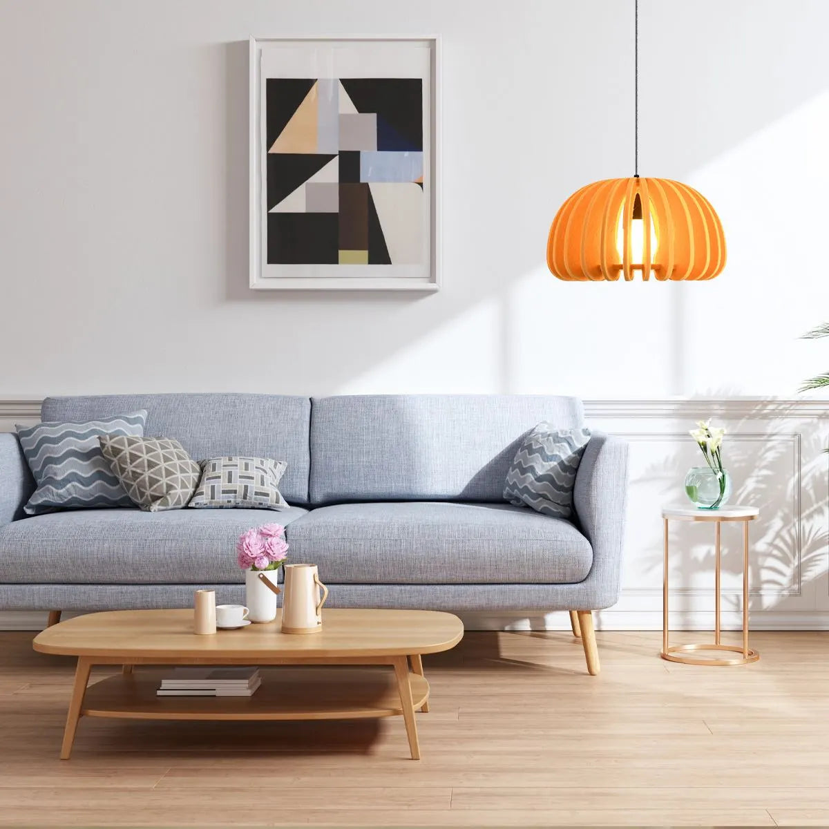 Half Circle Ball Birdcage Acoustic Pendant Light