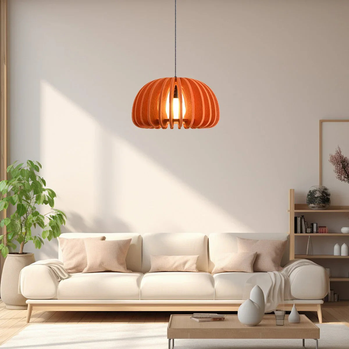Half Circle Ball Birdcage Acoustic Pendant Light