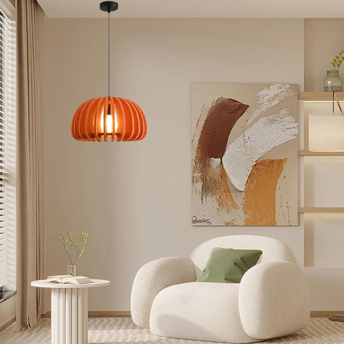 Half Circle Ball Birdcage Acoustic Pendant Light