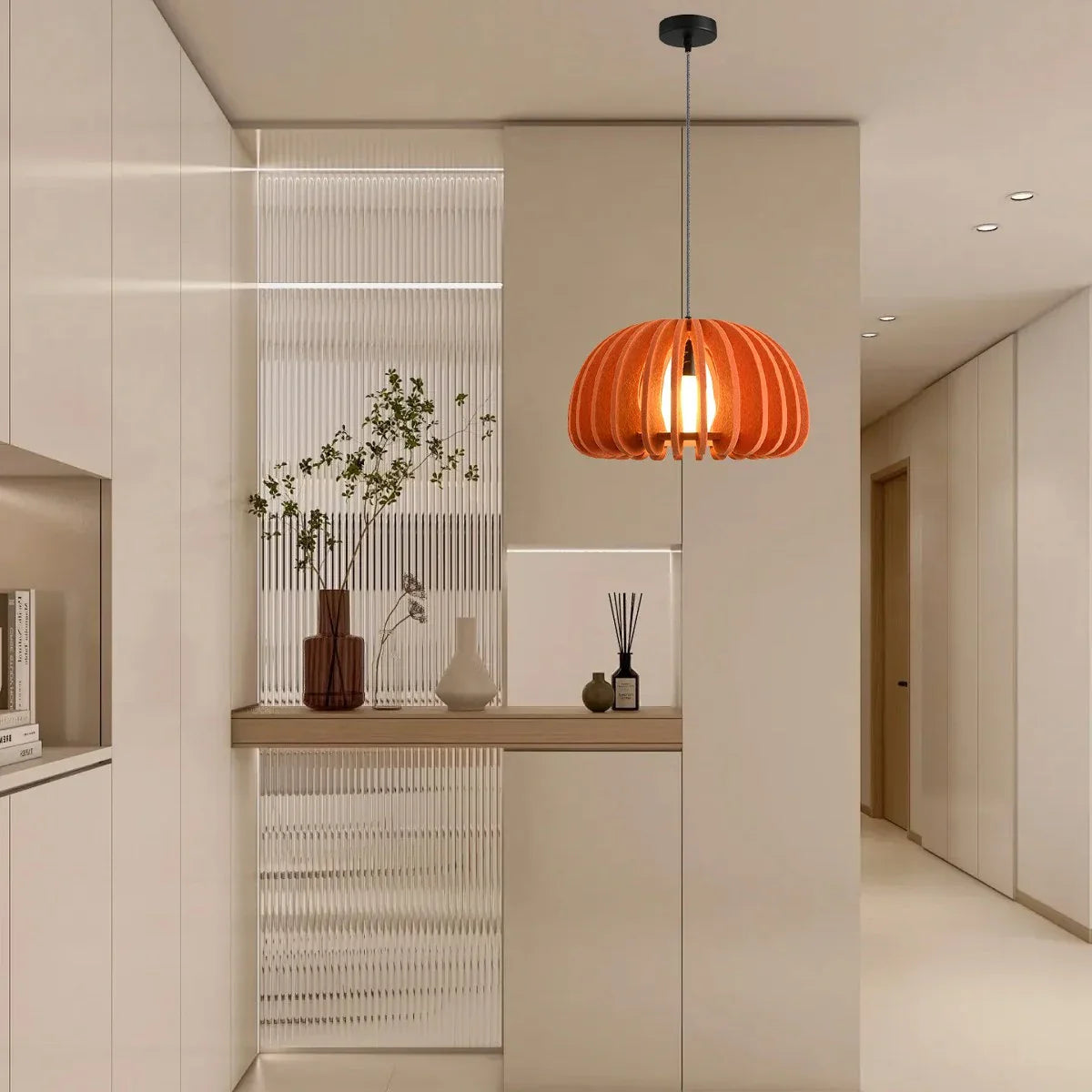 Half Circle Ball Birdcage Acoustic Pendant Light