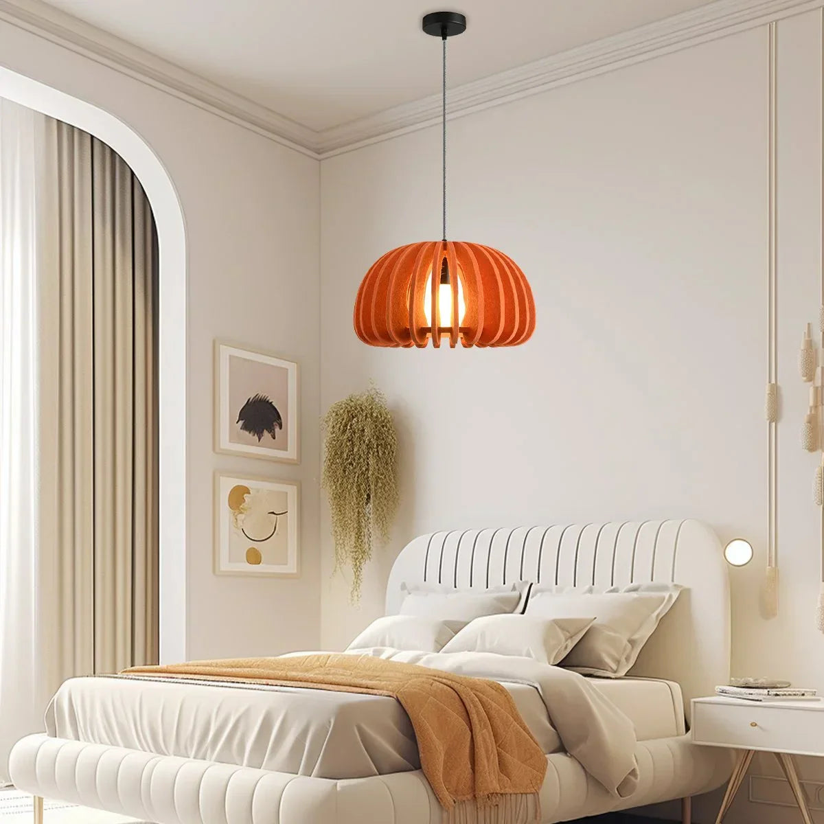 Half Circle Ball Birdcage Acoustic Pendant Light