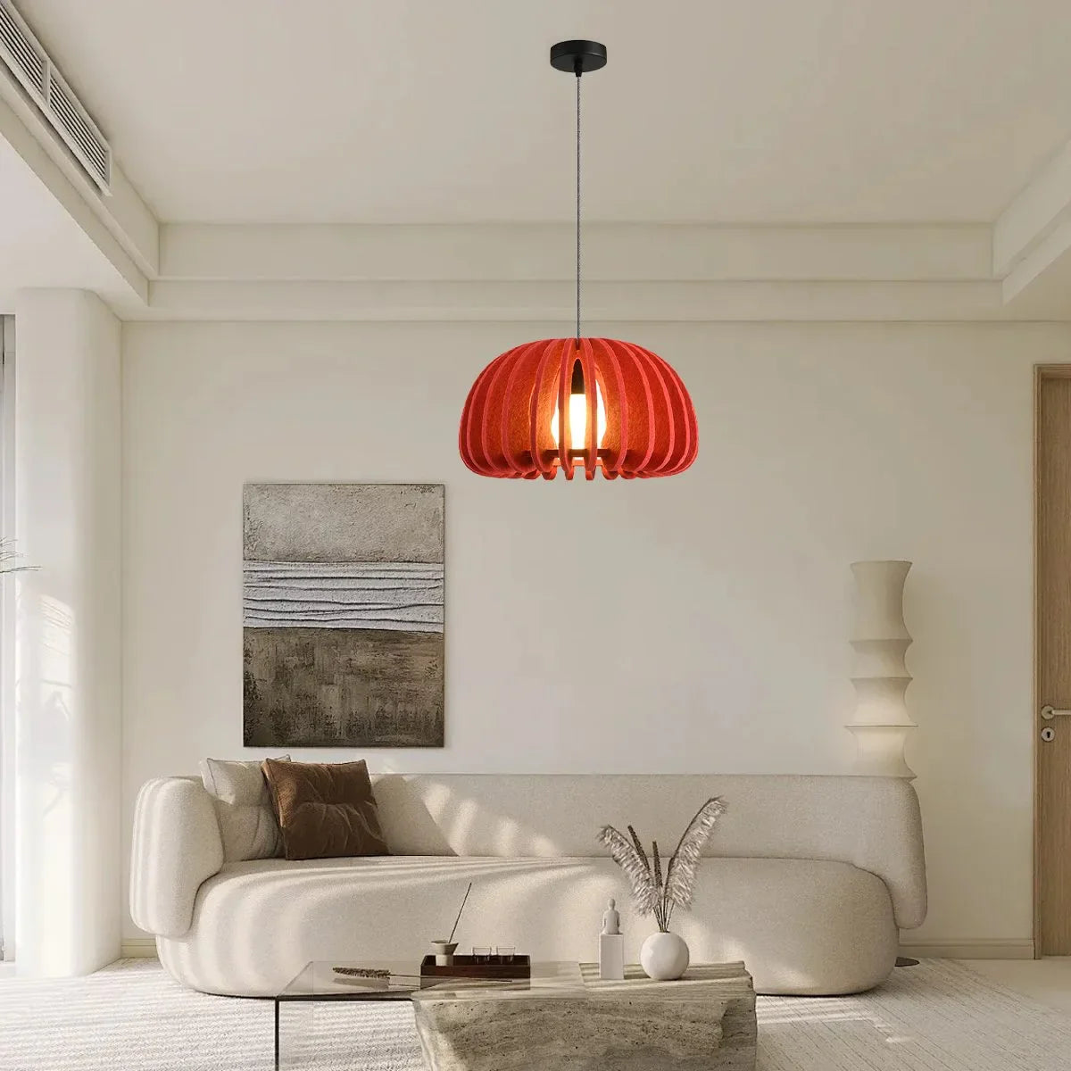 Half Circle Ball Birdcage Acoustic Pendant Light