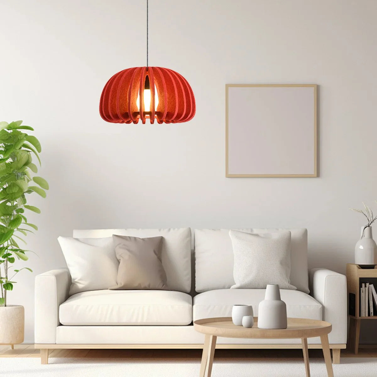 Half Circle Ball Birdcage Acoustic Pendant Light