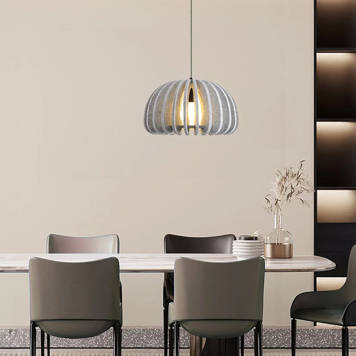 Half Circle Ball Birdcage Acoustic Pendant Light