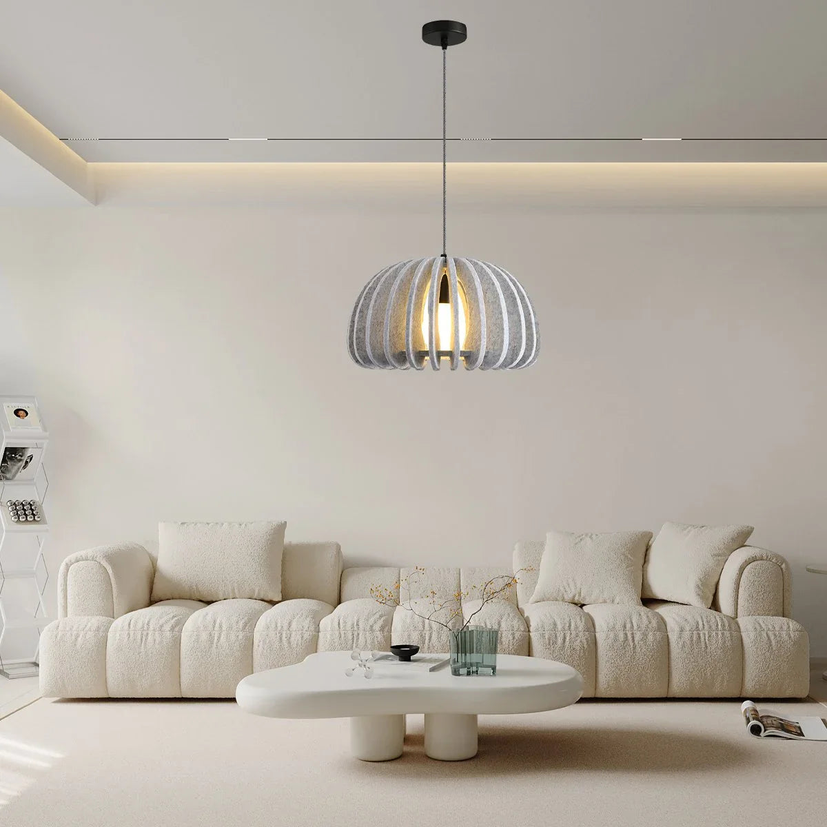 Half Circle Ball Birdcage Acoustic Pendant Light