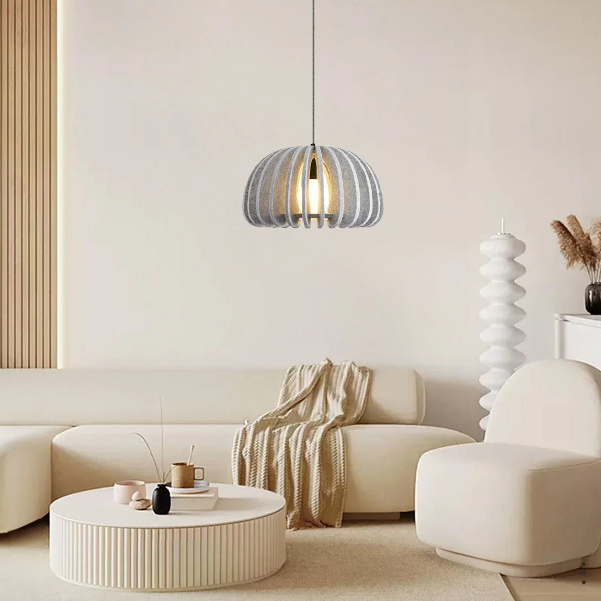 Half Circle Ball Birdcage Acoustic Pendant Light