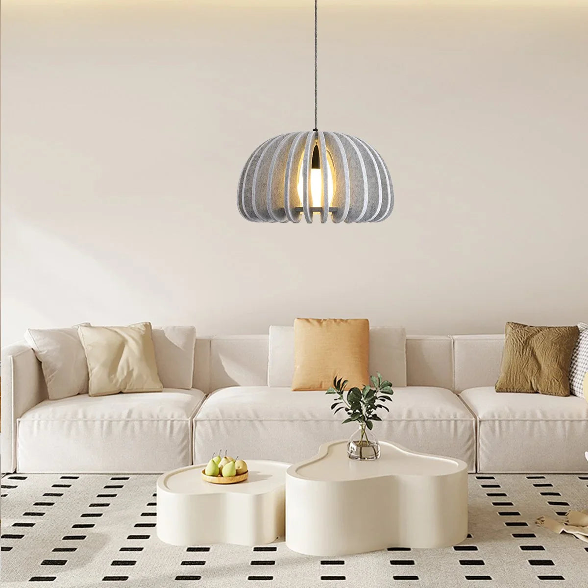 Half Circle Ball Birdcage Acoustic Pendant Light