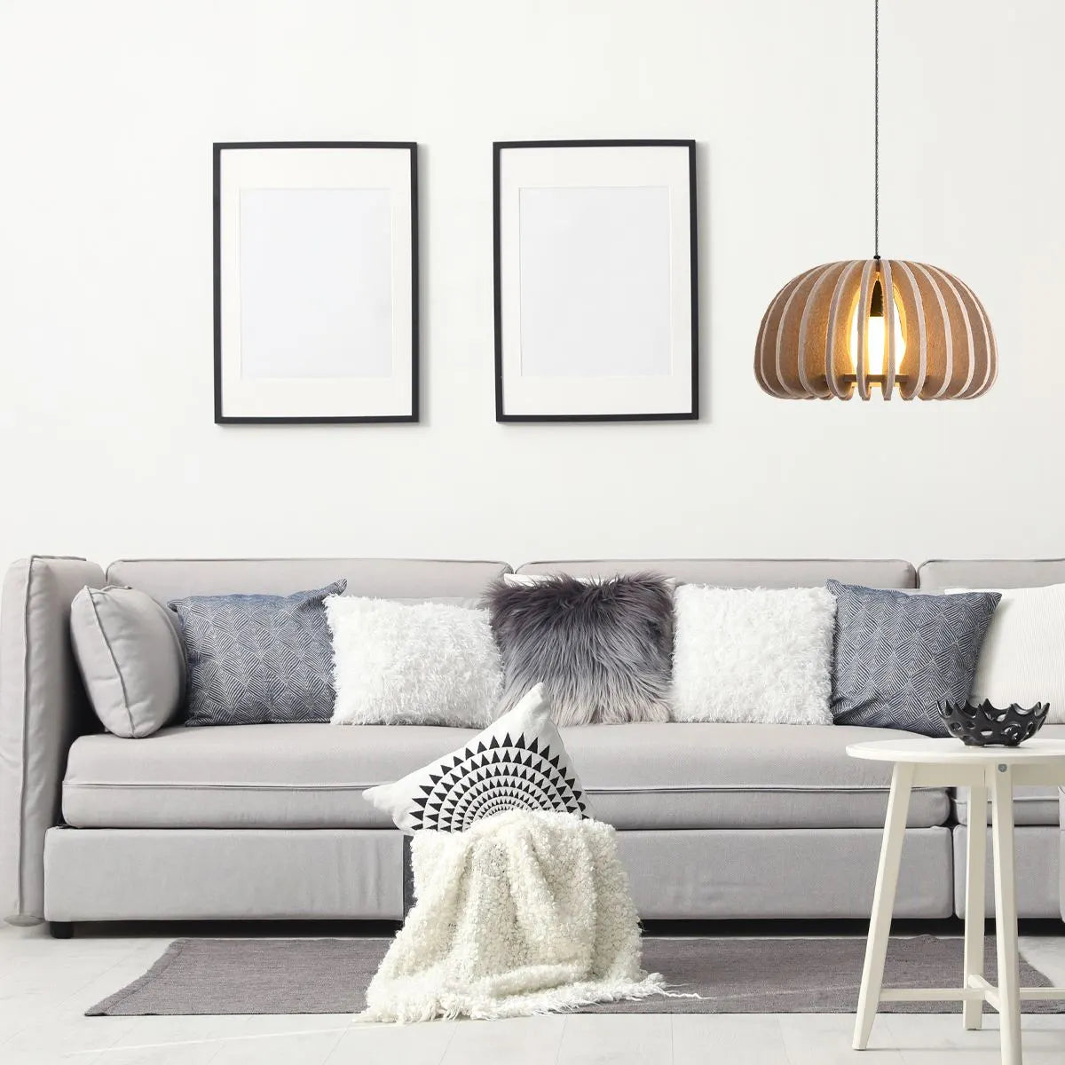 Half Circle Ball Birdcage Acoustic Pendant Light