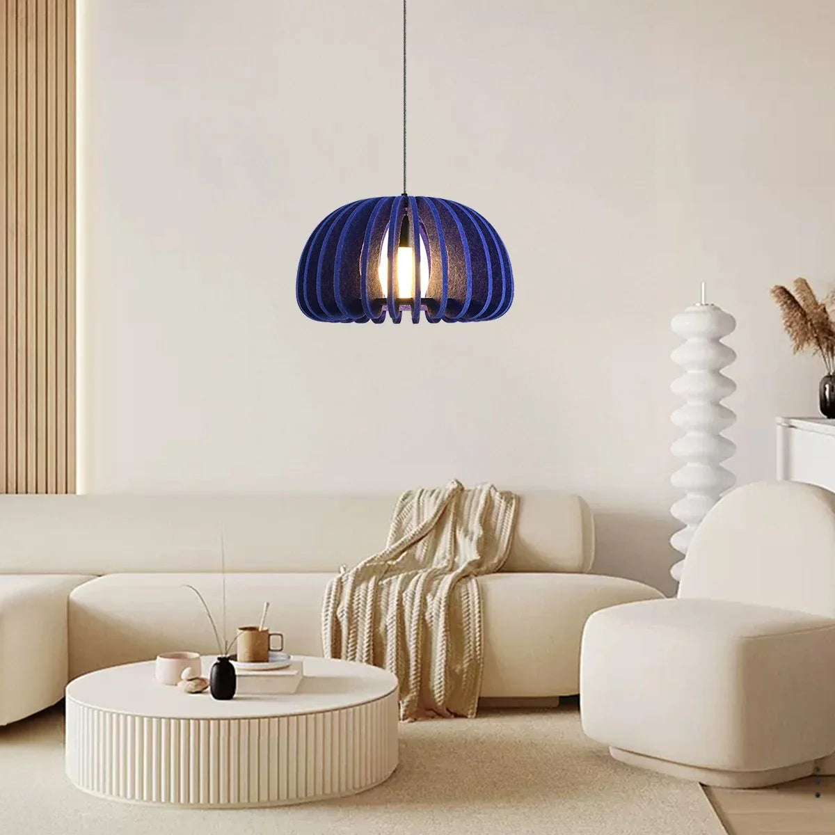 Half Circle Ball Birdcage Acoustic Pendant Light