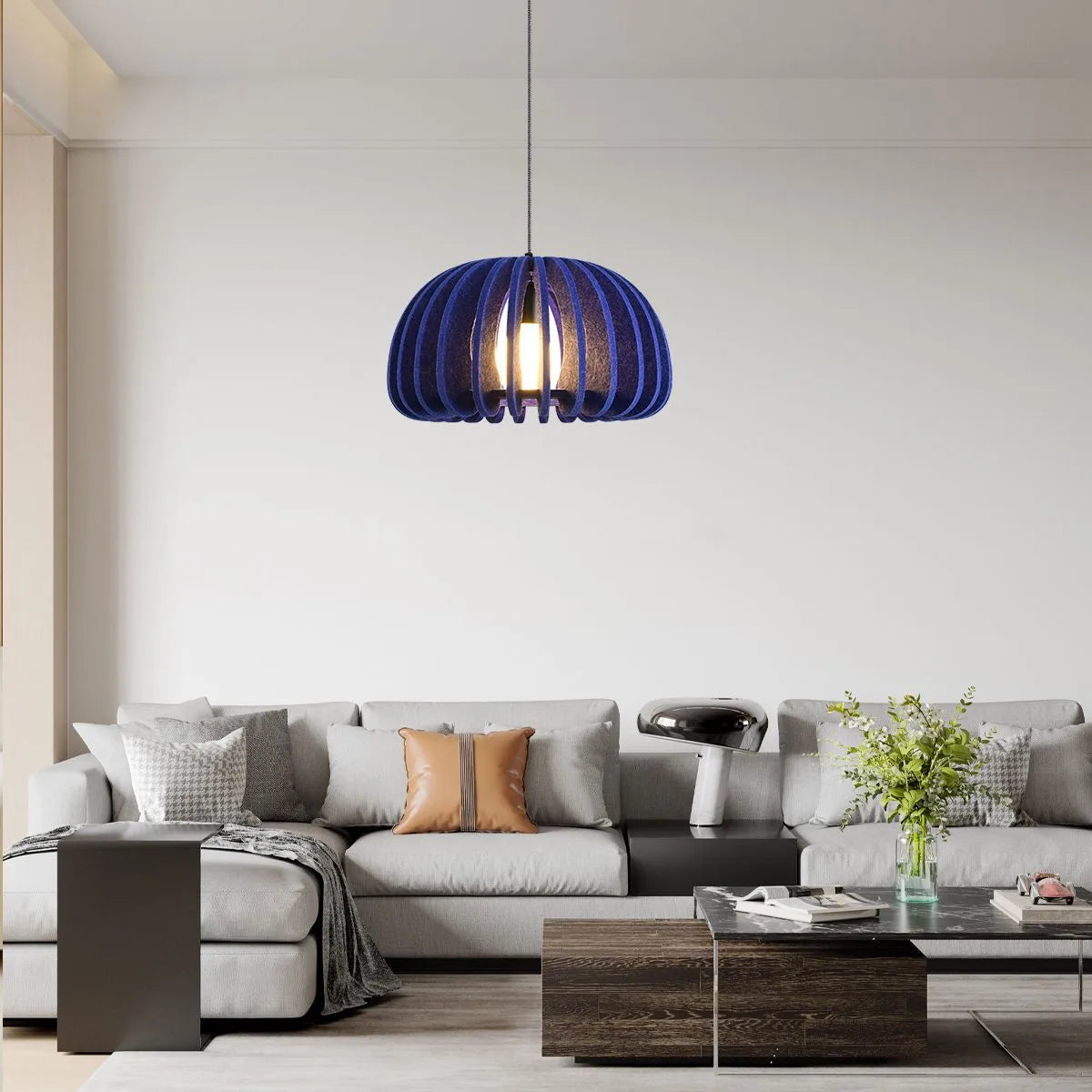 Half Circle Ball Birdcage Acoustic Pendant Light