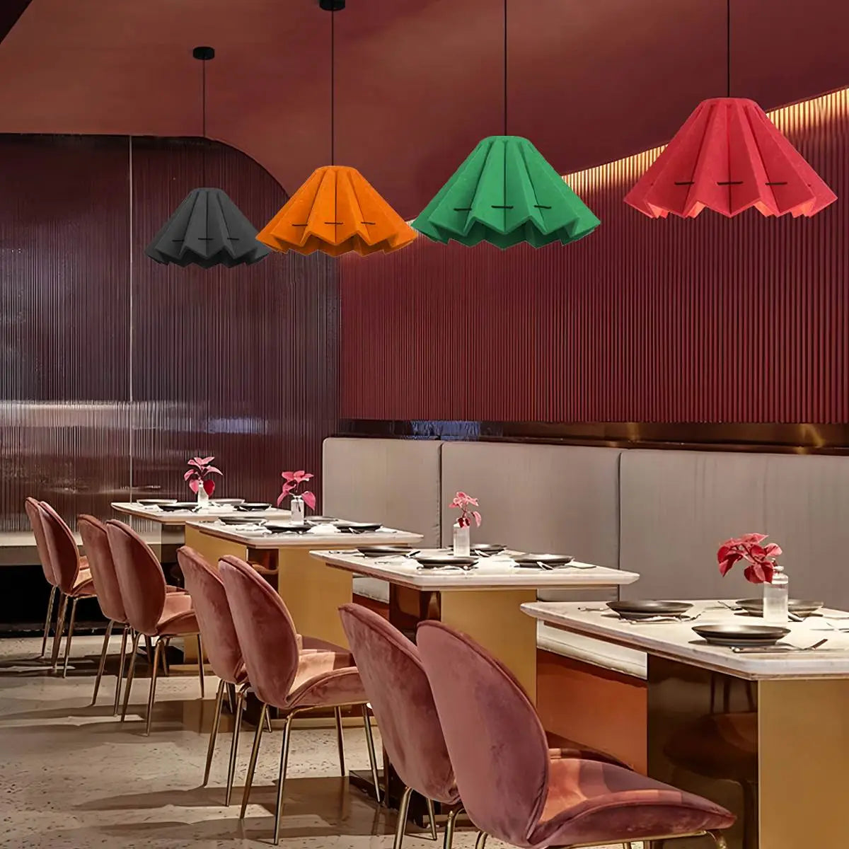 Morning Glory Acoustic Pendant Light