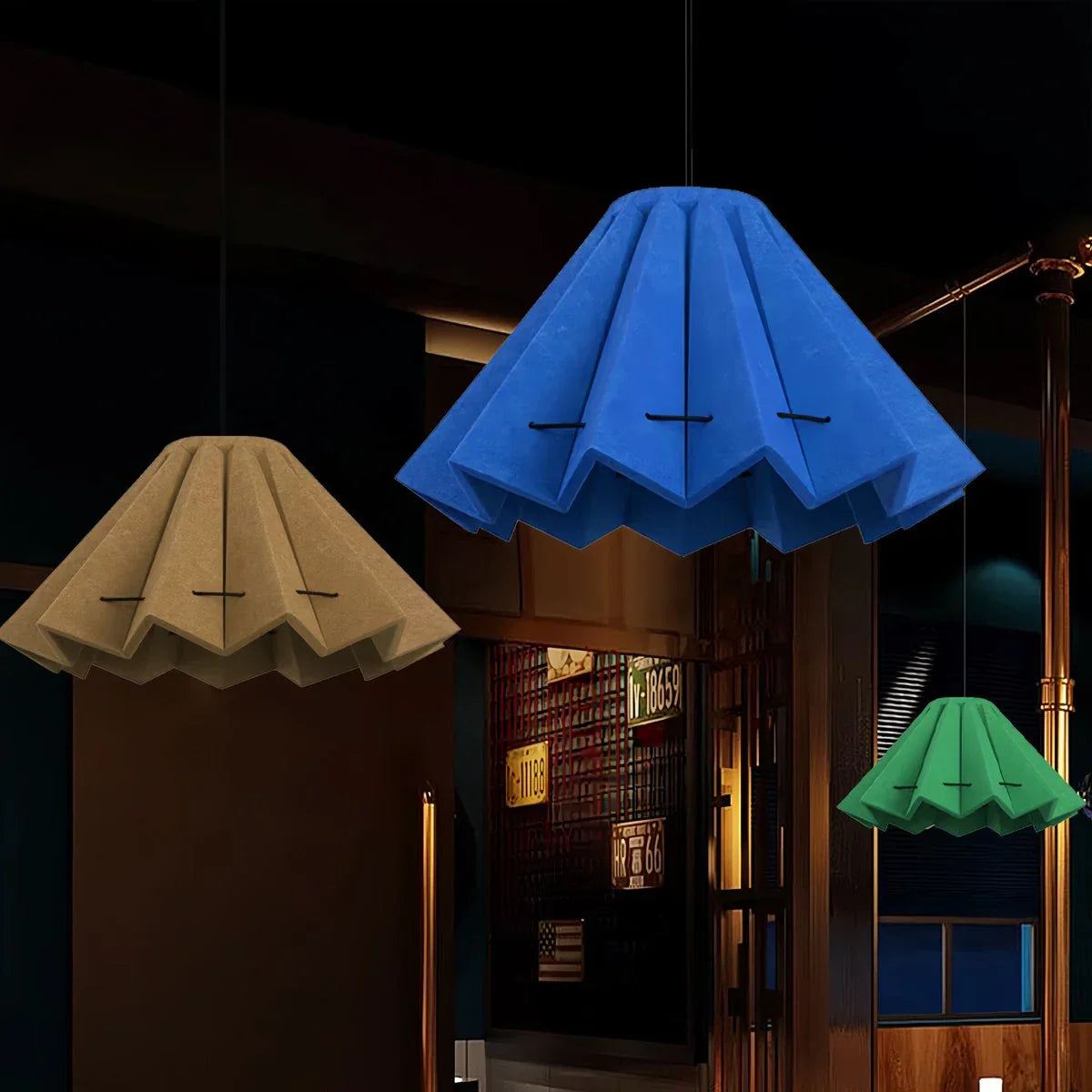 Morning Glory Acoustic Pendant Light