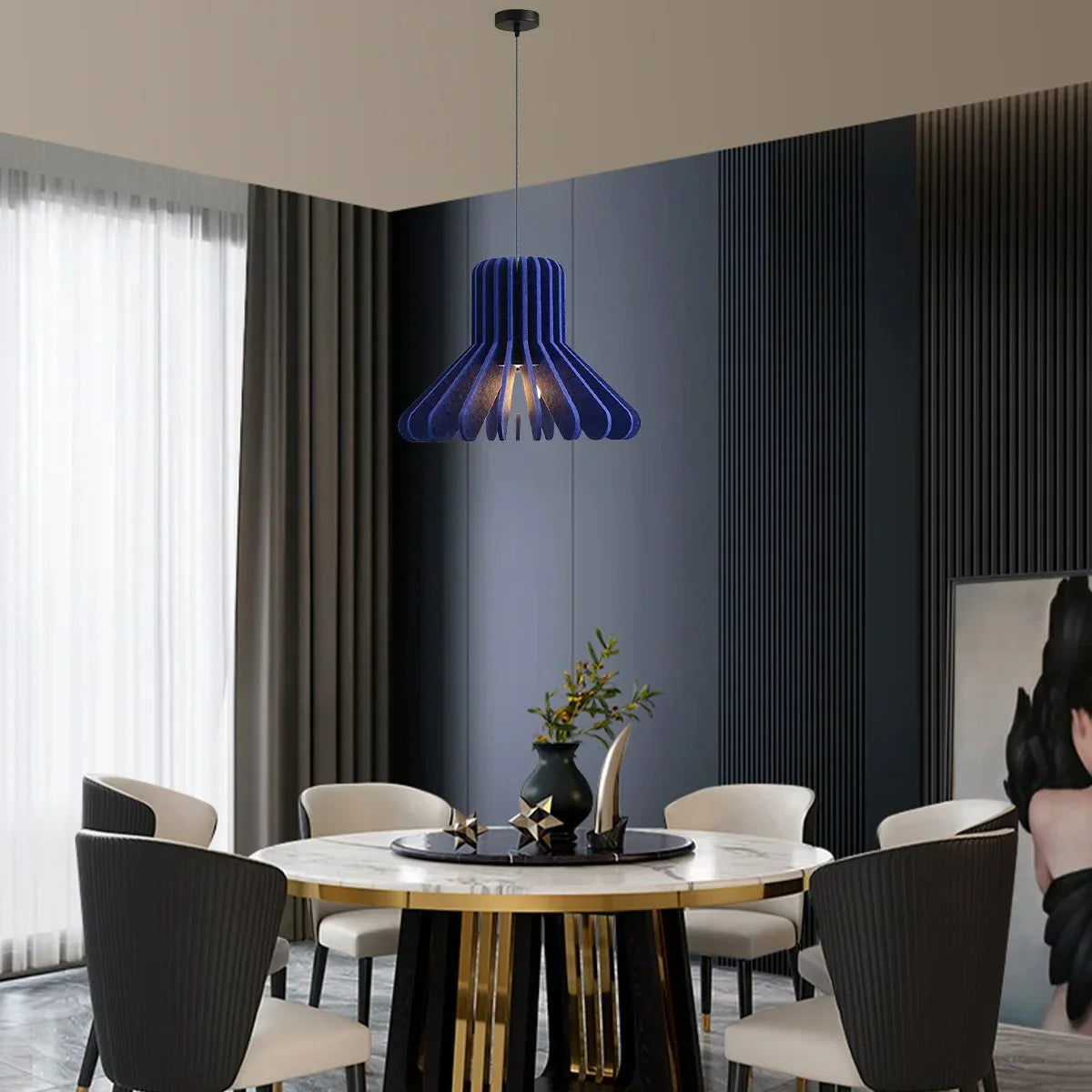 Nordic Octopus Felt Acoustic Pendant Light