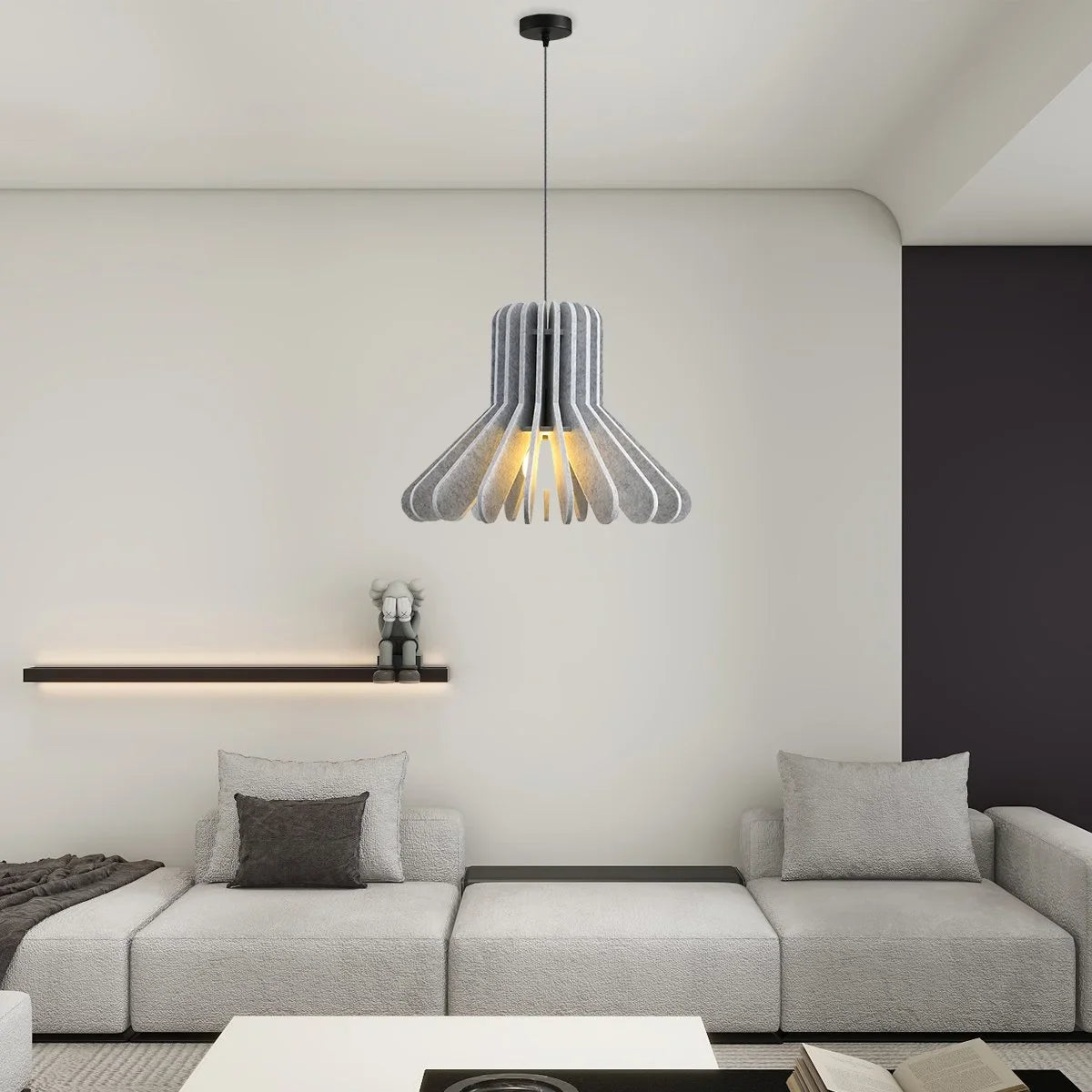 Nordic Octopus Felt Acoustic Pendant Light