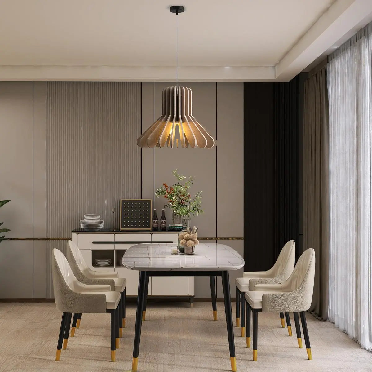 Nordic Octopus Felt Acoustic Pendant Light